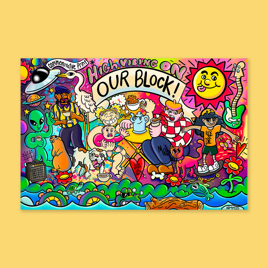 SMH x Little Amps "Our Block" PRINT