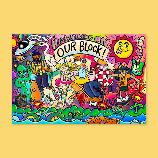 SMH x Little Amps "Our Block" PRINT