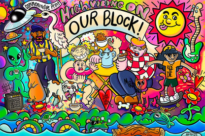SMH x Little Amps "Our Block" PRINT
